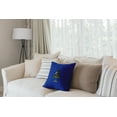 thumbnail image 4 of 16" x 16" Simply Daisy Crazy Christmas Polyester Accent Pillow, Blue (1 Count), 4 of 4