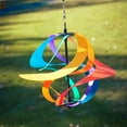thumbnail image 4 of In the Breeze 2484 — Rainbow Poly Vortex Spinner — Mesmerizing and Colorful Hanging Wind Spinner, 4 of 5