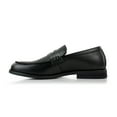 thumbnail image 4 of Ferro Aldo Douglas MFA19700 Moc-Toe Penny Loafers for Men, in Black, Men's Size 6.5, 4 of 8