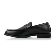 Ferro Aldo Douglas MFA19700 Moc-Toe Penny Loafers for Men, in Black, Mens Size 9.5
