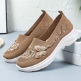 thumbnail image 7 of ibiyuan Orthopedic Dress Sneakers Women Arch Support Women's Walking Shoes Knit Upper Embroidery Non- Sole Women's Fashion Sneakers Soft Hands-Free Mary Jane Shoes Women Soft Shoes, 7 of 7