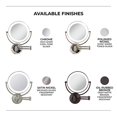 thumbnail image 2 of Zadro 20-Inch 10x Mag Next Generation Cordless Led Lighted Double Sided Round Wall Mirror, 2 of 10