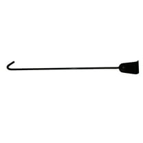 Garden Flag Post 15" Solid Steel New Version Heavy Duty Gloss Black