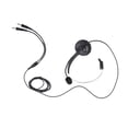 thumbnail image 2 of M Buder Call Center Headset Mono Noise Cancelling Dual 3.5mm Plug Computer On Ear Headphone 6.6ft / 2m Cable, 2 of 9