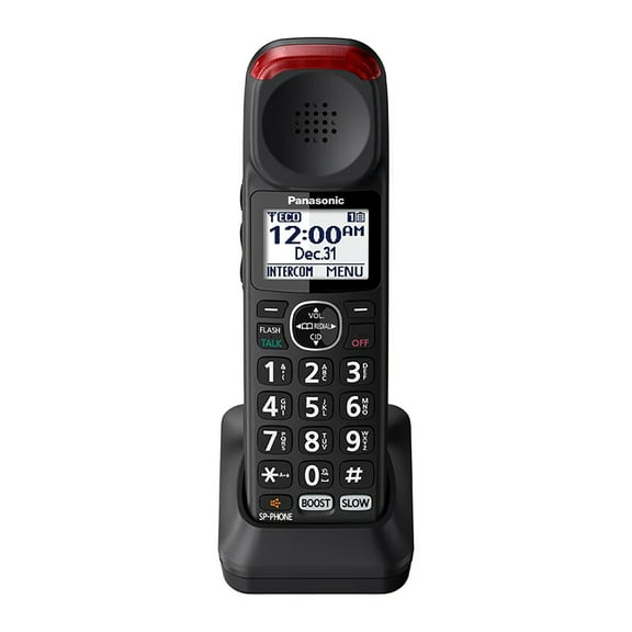 Panasonic Amplified Cordless Phone Accessory Handset for Panasonic KX-TGM42x Series, Black, KX-TGMA44B