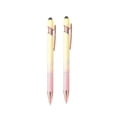 thumbnail image 2 of Sokhug 2-in-1 Retractable Stylus Ballpoint Pen - Metal Body for Touchscreen & Writing, Gradient Candy Yellow-Pink, 2 Pack, 2 of 5