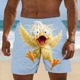 thumbnail image 3 of CHENge Men Beach Shorts Breathable Tropical Print Quick Dry Swimming Swimsuit Beach Shorts Big and Tall Anti-Chafe Beach Shorts Bathing Suits, 3 of 5