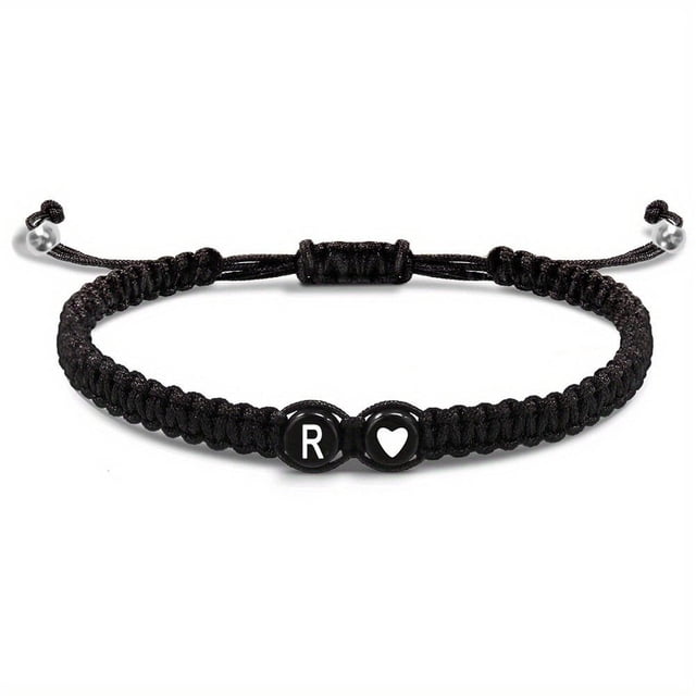 Heart Initial Bracelets 26 Letters Initial Bracelet A-Z Braided Bracelets✨✨ P8B0