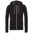 thumbnail image 1 of Canvas - Sudadera con cremallera y capucha Felpa Polialgodón Unisex adulto (Gris Jaspeado Oscuro), 1 of 1
