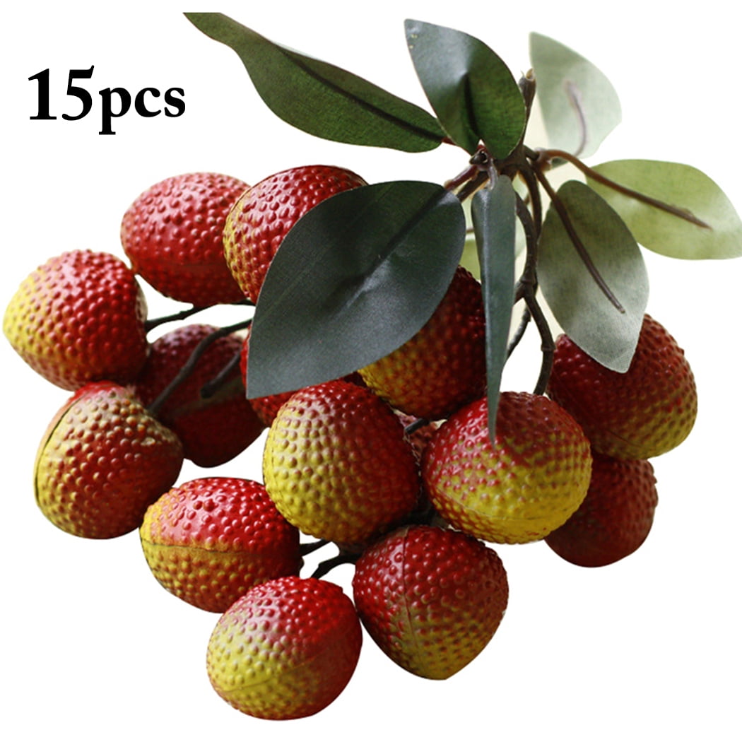 Bangcool Artificial Fruit Realistic Lychee Photography Prop Fake Fruit