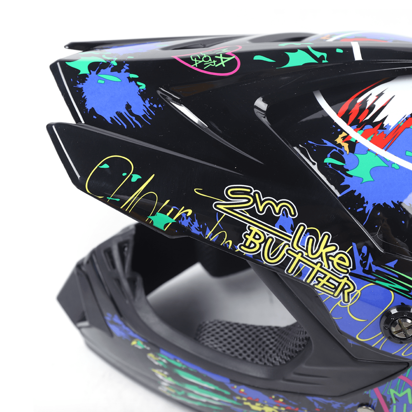 (M)Youth Kids Unisex Motocross off-Road Helmet Dirt Bike Motorcycle Helmet for Men Women DOT Approved