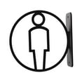 thumbnail image 4 of Letrero de baño, adhesivo de pared, para hombres y mujeres, señalización de baño, letrero de baño, Masculino, 4 of 9