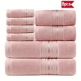 thumbnail image 6 of [Luxury Towel Set] 8pcs Luxury Bath Towel Set, 100% Cotton | Premium Hotel Quality, Soft Absorbent, Includes 2 Bath Towels, 2 Bath Towels, 4 Washcloths, Ideal for Bathroom, Hotel, SPA, 6 of 21