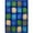 Multi/Nylon, variant on Harmony Blocks 5'4" x 7'8" Area Rug In Color Multi-Color:Multi,Material:Nylon