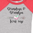 thumbnail image 4 of Inktastic Grandma and Grandpa Love Me Heart Grandchild Boys or Girls Baby Bodysuit, 4 of 5