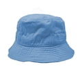 thumbnail image 4 of Glory Max Summer Beach Bucket Hat 100% Cotton Sun Visor Fishing Packable Cap Baby Blue, 4 of 5