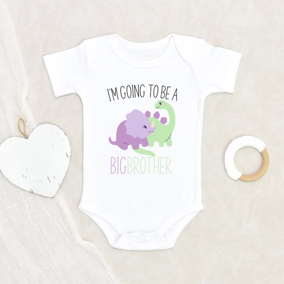 Dinosaurs Baby Clothes - I'm Going To Become A Biggest Brother Baby Clothes - Newborn Baby Clothes