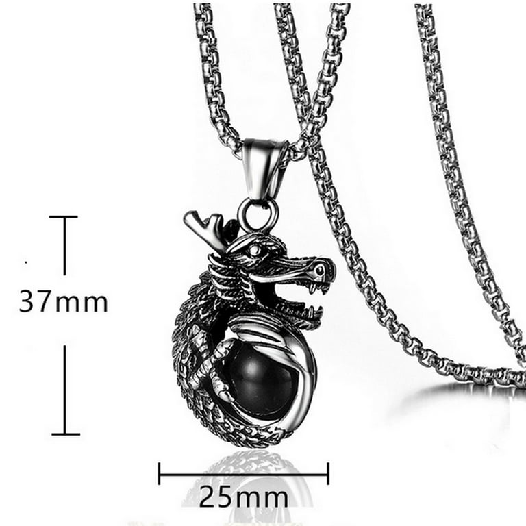 Black dragon necklace 3 deals