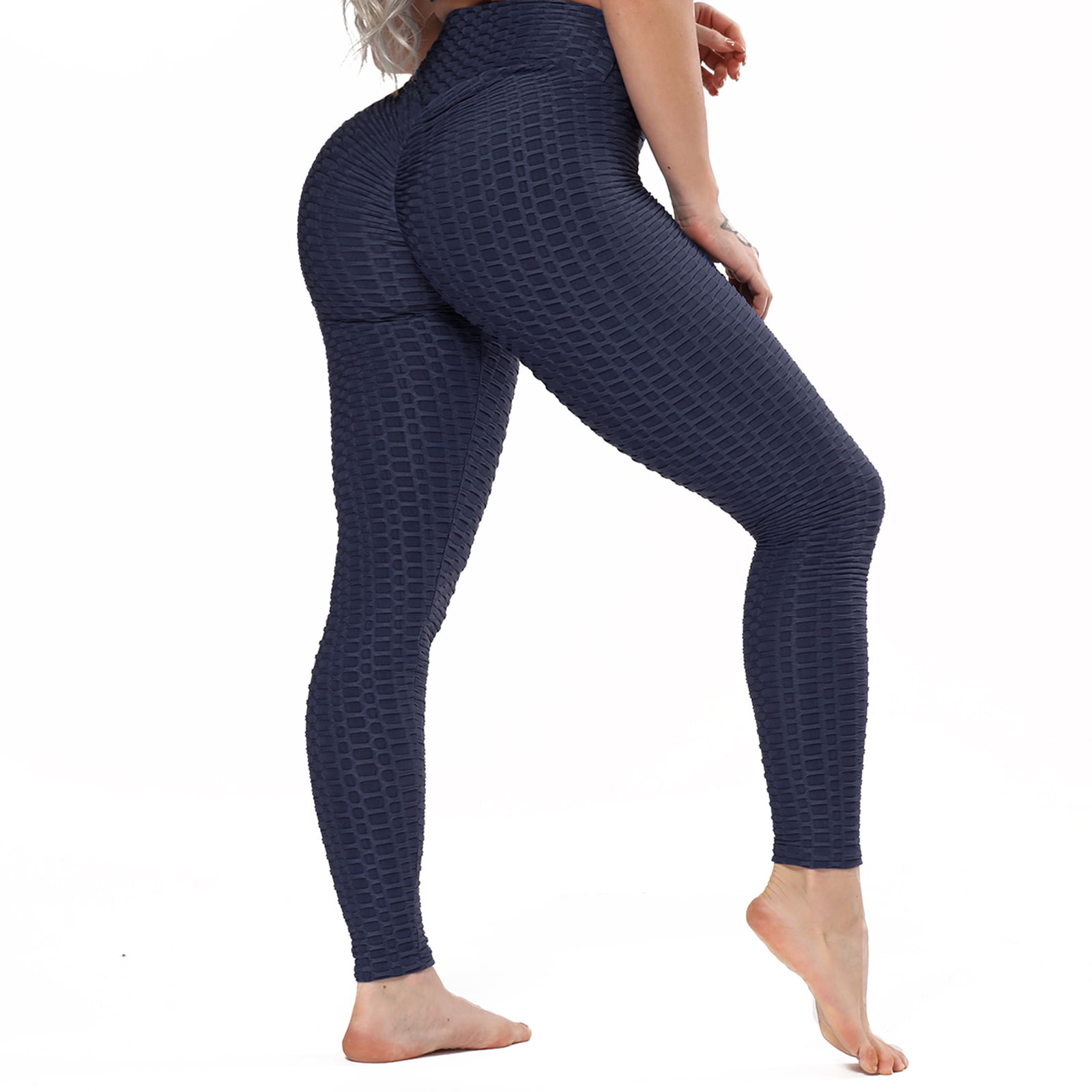 Fittoo Fittoo Women Booty Yoga Pants Women High Waisted Ruched Butt Lift Textured Tummy
