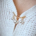 thumbnail image 3 of 1 Pcs Brooch Pins for Women Fashion Jewelry, Faux Pearl Accessory for Party Wedding Gift, Gift for Women Badge Women's Dress Shawl Sweater Decoration, 3 of 7