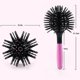 thumbnail image 4 of Cepillo para el cabello con forma de bomba 3D de Japón, peine de masaje esférico para desenredar el calor, 1 pieza, rosa, 4 of 5