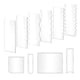 thumbnail image 1 of 10 raspadores acrílicos para tartas, crema y pasteles, fáciles de usar, para la cocina., 1 of 6