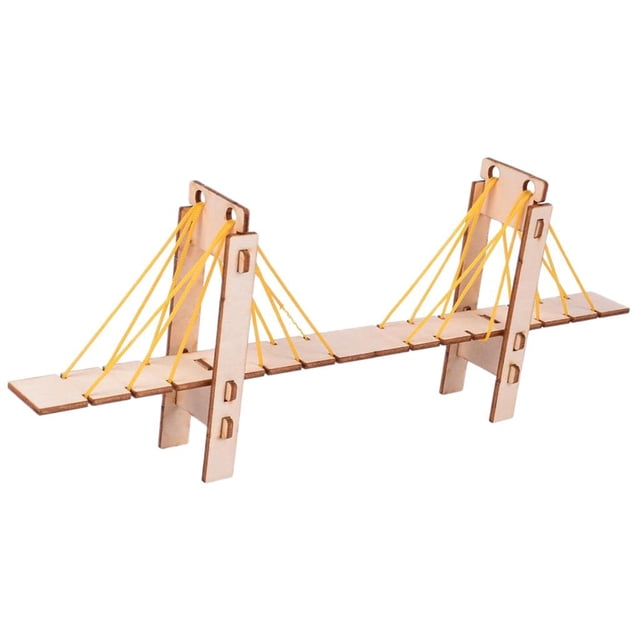 Ensamblaje de de Juguete Educativo Modelo de Bricolaje de Bricolaje de Bricolaje Regalos para Yotijar DIY Cable Stayed Bridge Toys
