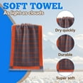 thumbnail image 3 of AUQ Wash Gags for Body,Dense Fluffy Cotton Texture Hand Towels,Smooth Reinforced Edge Finish Face Cloths,Red,29.53*13.78*0.39in, 3 of 7