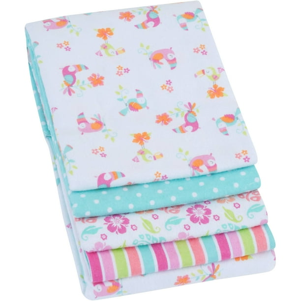Garanimals Receiving Blanket, 4Pack, Pink