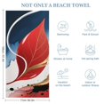 thumbnail image 2 of Abstract Navy Blue Burnt Orange Microfiber Beach Towel Absorbent Compact Towels for Swimming Pool Beach Travel Things for Vacation Essentials Adult Gift,61.4×30.3Inch, 2 of 8
