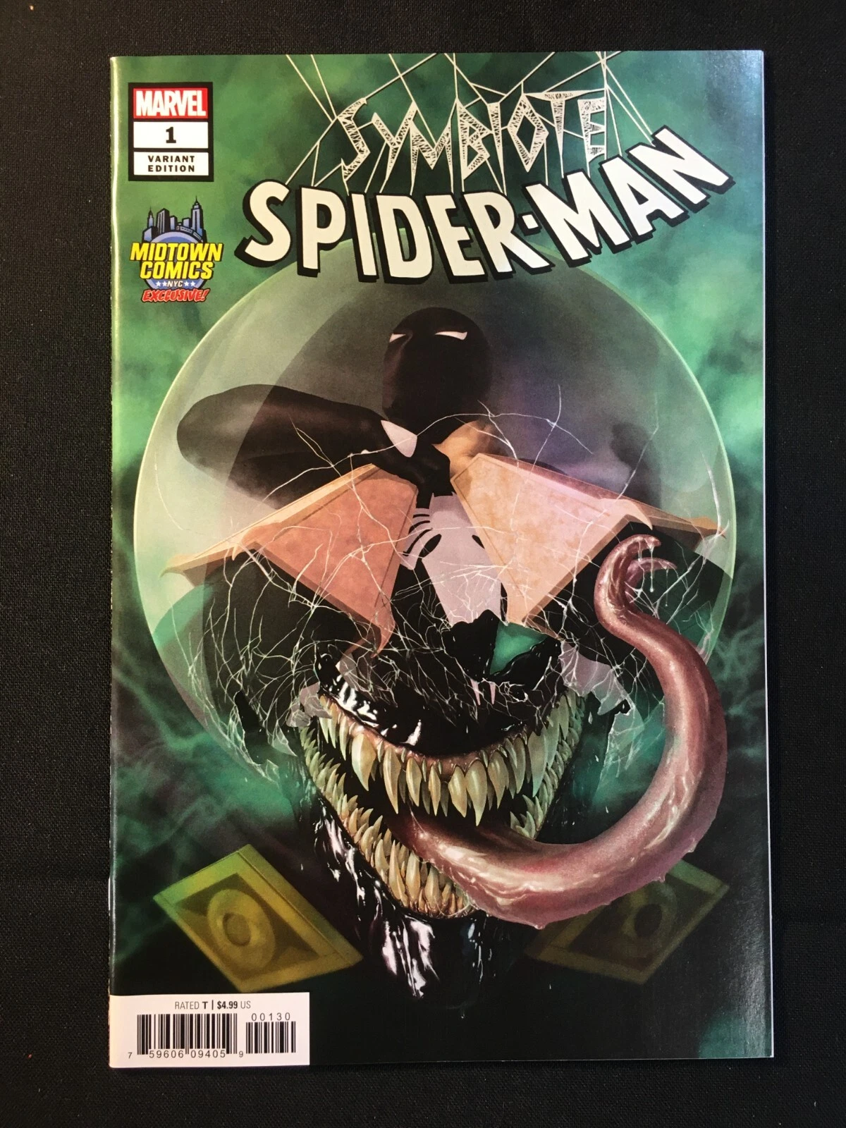 SYMBIOTE SPIDER MAN 1 VARIANT RAHZZAH NM VENOM CARNAGE MARVEL COMICS MIDTOWN