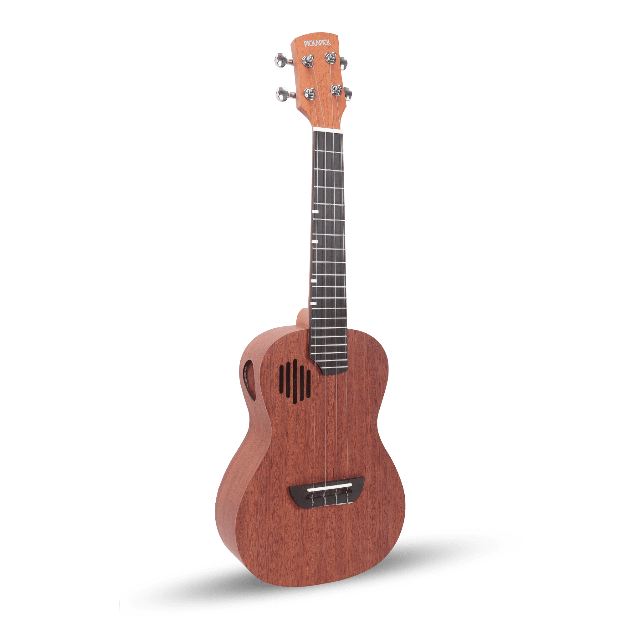 PICKAPICK Concert Ukulele M1, 23 Inch All Mahogany Ukulele with Gig Bag, Strap & Heart Pick, Easy to Play for Beginner