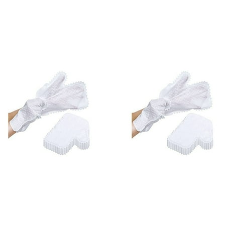 

2X Dust Wipes Feather Dusters Grabs and Locks in Dust Pet Hair Cleaning Possible Dual-Sided Disposable Dusting Gloves