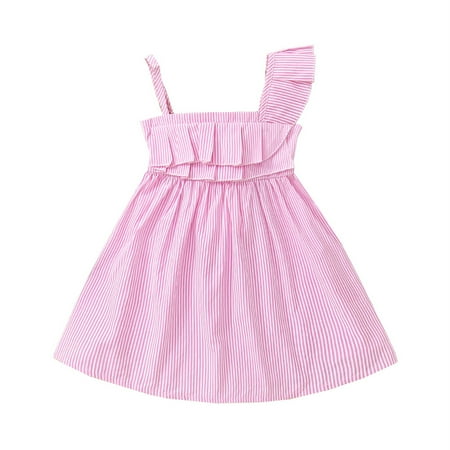 

KI-8jcuD High Low Dresses for Girls Cotton Summer Breathable Ruffle Sleeveless Sundress for Casual Skirt Stretchy Sundress Girl In Dress Beach Dress for Girls Party Dresses for Toddler Girls 2T Dres