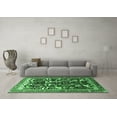 thumbnail image 3 of Ahgly Company Indoor Round Animal Emerald Green Traditional Area Rugs, 5' Round, 3 of 4