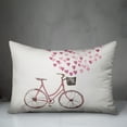 thumbnail image 3 of Creative Products Valentine Bike 14x20 Spun Poly Pillow, 3 of 3