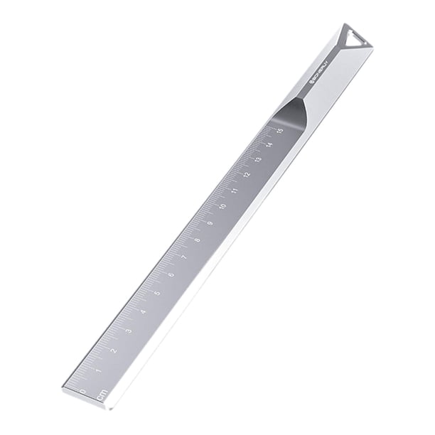Regla recta con orificio para colgar Zulema 15 cm metálica 4 mm de grosor