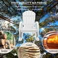 thumbnail image 3 of Patio Furniture Outsunny Wooden Rocking Chair, Adirondack Rocker Chair w/ Slatted Design and Oversized Back, Outdoor Rocking Chair with Wagon Wheel Armrest for Porch, Poolside, and Garden, White,Outd, 3 of 10