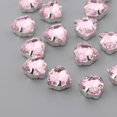 thumbnail image 3 of 20 piezas triángulo 12mm coser en de imitación de cristal de de imitación de espalda plana para manualidades ropa adorno de vestid Rosado Macarena Coser en Rhinestones de cristal, 3 of 8