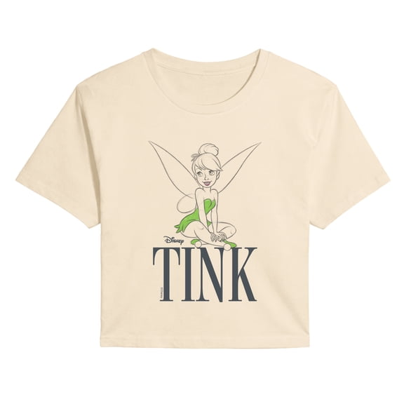 Tinker Bell - Tink Sketch Cropped Graphic T-Shirt