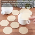 thumbnail image 4 of 4 Bag 100Pcs Paper Coffee Filters Round Beige 64x0.1mm, 4 of 5