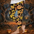 thumbnail image 2 of SERTG Girls' Halloween Fashion Printed Pants Slim Fitted Leggings Soft Outerwear Pants for Children 3-8 Years(Multicolor,3 Years), 2 of 8
