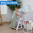 thumbnail image 6 of Primlect Potty Training Toilet Seat, 2 in 1 with Ladder, Adjustable Height ,for Ages 1-3, Gray, 6 of 11