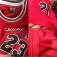 thumbnail image 2 of Chicago Bulls #23 Michael Jordan Jersey No.23/Conjunto de uniforme de baloncesto para niños/rojo S, 2 of 3