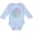 AE-Light Blue, variant on Pi Day Pi Numerals in Rainbow Spiral Boys or Girls Long Sleeve Baby Bodysuit