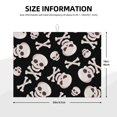 thumbnail image 2 of Fotbe black white Skull bone Alfombrilla de Secado para Cocina con Estampado, 18x24 Pulgadas, 2 of 7