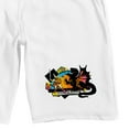 thumbnail image 2 of Dungeons & Dragons Warrior, Combat, Logo Men's White Sleep Pajama Shorts-Large, 2 of 5