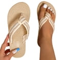 thumbnail image 3 of asddcavvf Ladies Shoes Platform Flip Flops Fashion Flip Flops Beach Slippers Bohemian Sandals, 3 of 9