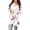 #01White, variant on Women Christmas Open Front Cardigan Long Sleeve Reindeer Snow Dot Print Asymmetric Hem Holiday Outerwear