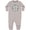 AC-Heather Grey, variant on 20 Sided White Dice Baby Fleece Romper